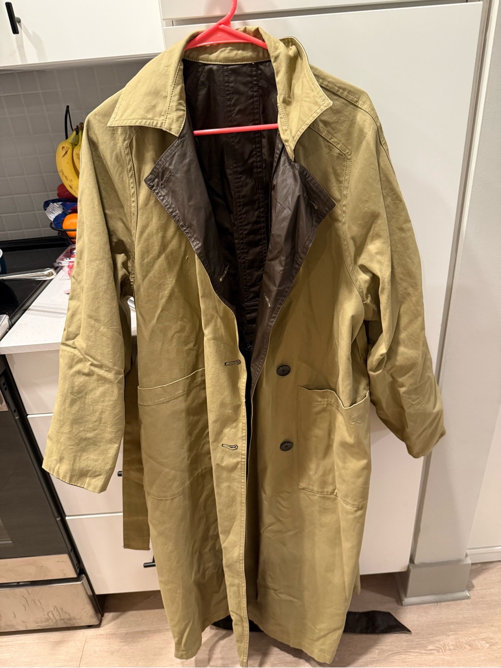 Zara oversized reversible Trench Coat - Picture 2 of 5